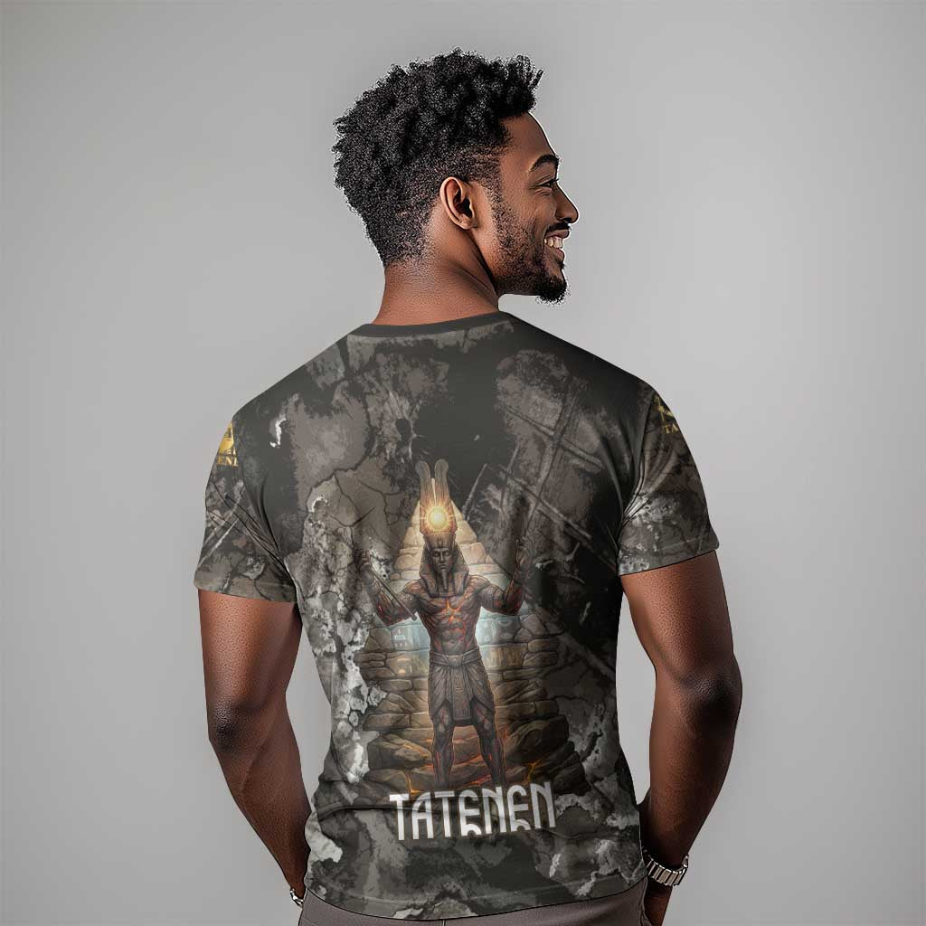 Tatenen T-Shirt Rising Hand Design Egyptian God of Creation and Earth Emergence Graphic Tee