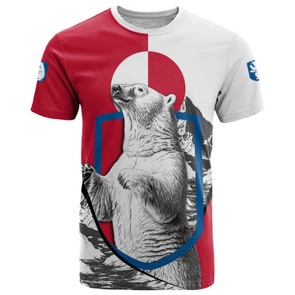 Greenland Pride T-Shirt The Spirit of the Arctic Bear Graphic Tee