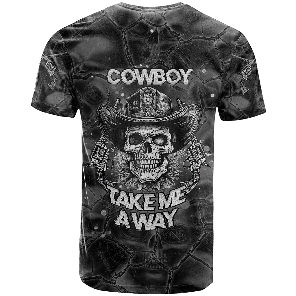 Cowboy Skull T-Shirt Cowboy Take Me Away Graphic Tee