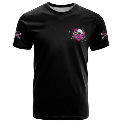 I'm A B Don't Try Me Rose Skull T-Shirt Graphic Tee