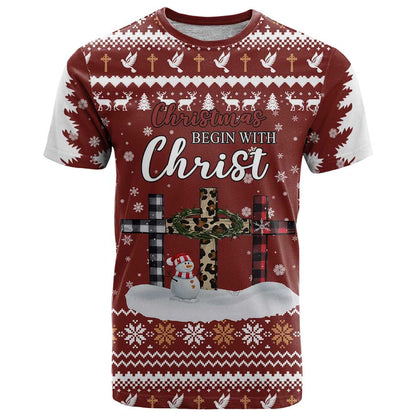 Christian Noel Christmas T-Shirt Xmas Holiday Patterns Graphic Tee