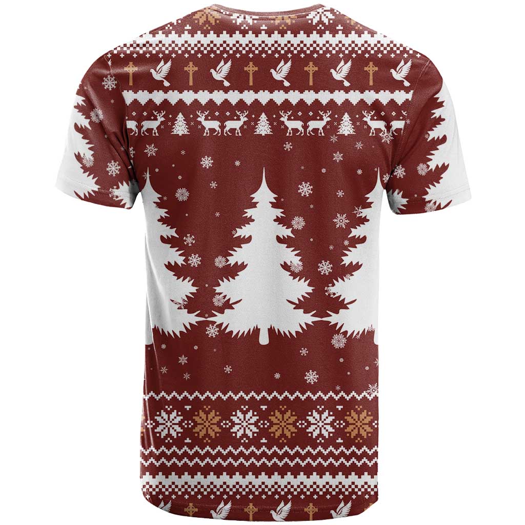 Christian Noel Christmas T-Shirt Xmas Holiday Patterns Graphic Tee
