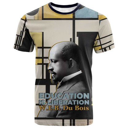 W.E.B. Du Bois Education is Liberation T-Shirt Scholar, Activist, Visionary Tribute Design Graphic Tee