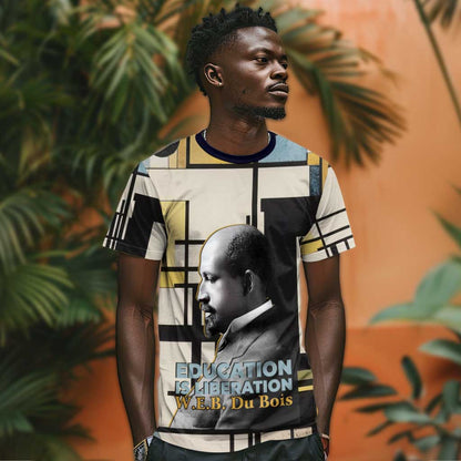W.E.B. Du Bois Education is Liberation T-Shirt Scholar, Activist, Visionary Tribute Design Graphic Tee