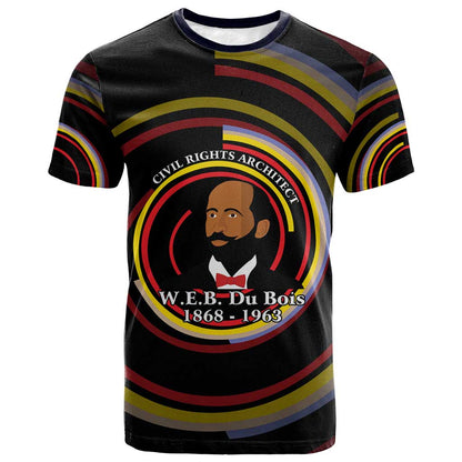W.E.B. Du Bois Civil Rights Architect T-Shirt Niagara Movement - NAACP Tribute Design Graphic Tee
