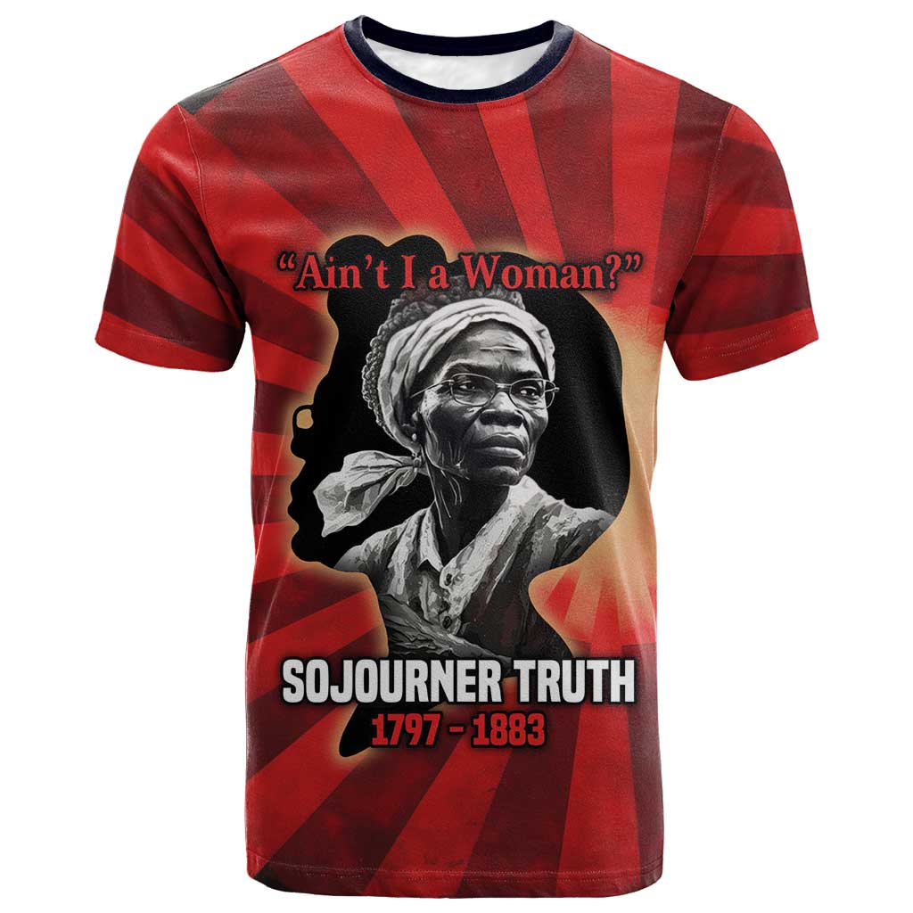 Sojourner Truth T-Shirt Aint I a Woman - Akron 1851 Speech Tribute Design Graphic Tee