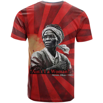 Sojourner Truth T-Shirt Aint I a Woman - Akron 1851 Speech Tribute Design Graphic Tee