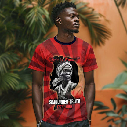 Sojourner Truth T-Shirt Aint I a Woman - Akron 1851 Speech Tribute Design Graphic Tee