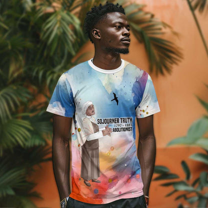Sojourner Truth T-Shirt I Sell the Shadow - Abolitionist Legacy Watercolor Design Graphic Tee