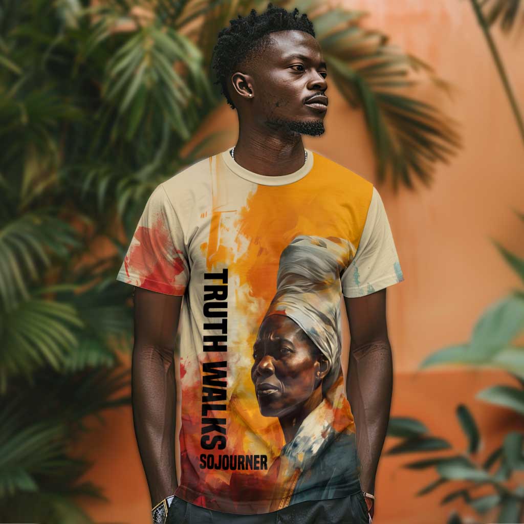 Sojourner Truth T-Shirt Truth Walks - Bold Portrait and Empowerment Design Graphic Tee
