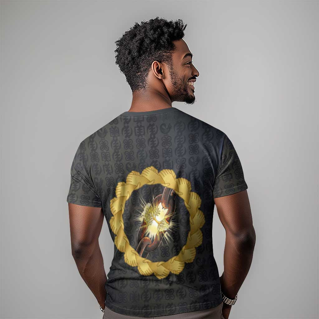 1926 Forever Black History Month T-Shirt Broken Chains Freedom Adinkra Symbol Graphic Tee