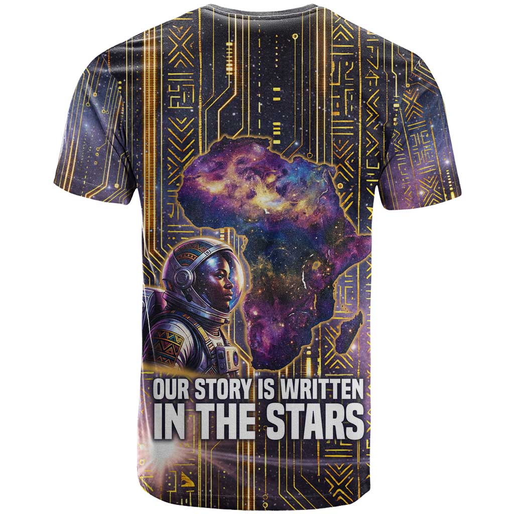 Afrofuturism Legacy Beyond T-Shirt African Astronaut Galaxy Mask Graphic Tee