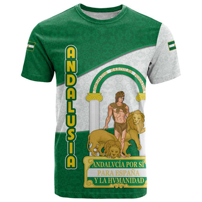 Andalusia Flag T-Shirt Autonomous Community of Spain Graphic Tee