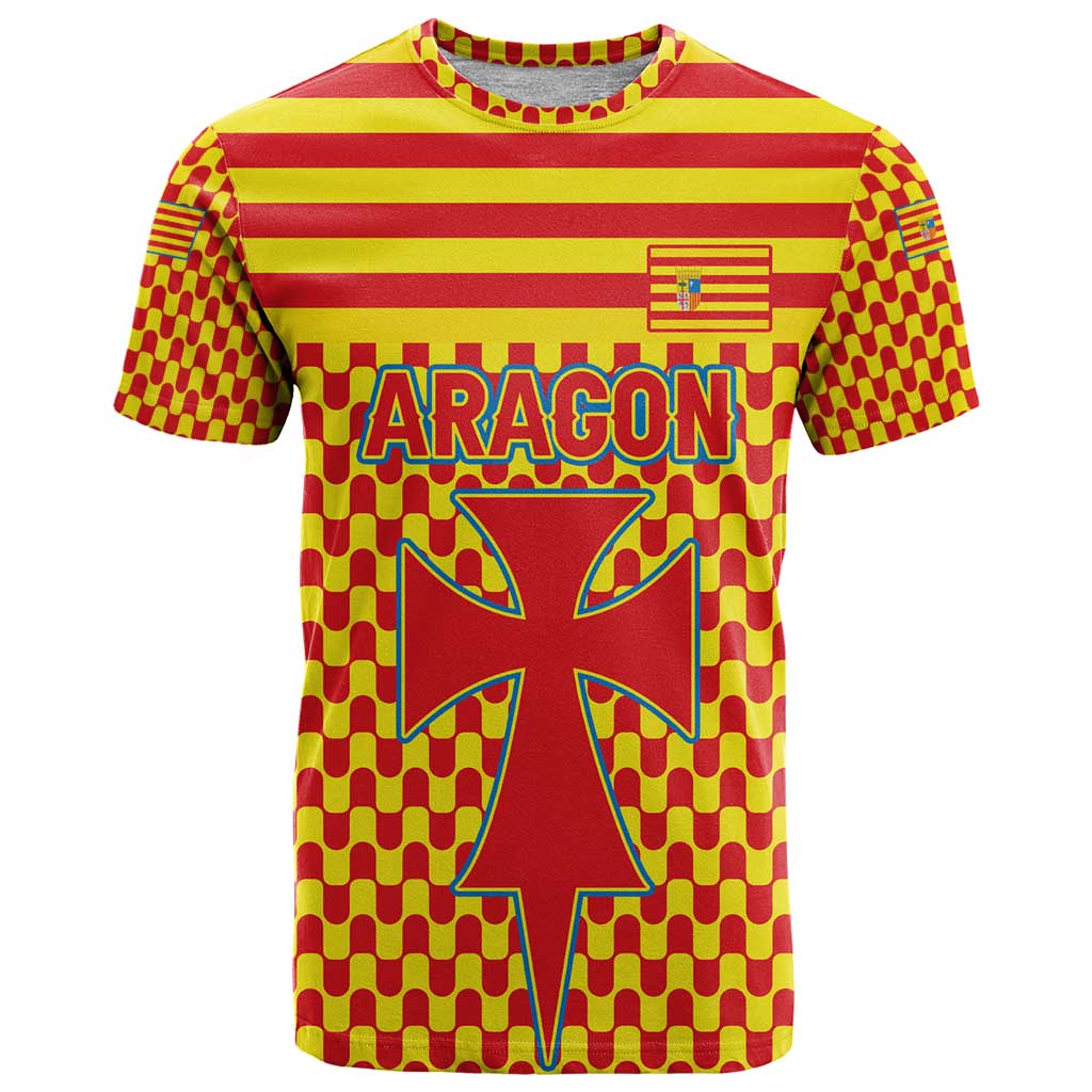 Aragon Flag T-Shirt Autonomous Community of Spain Graphic Tee