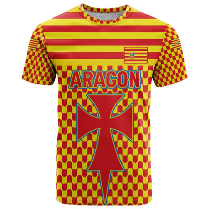 Aragon Flag T-Shirt Autonomous Community of Spain Graphic Tee