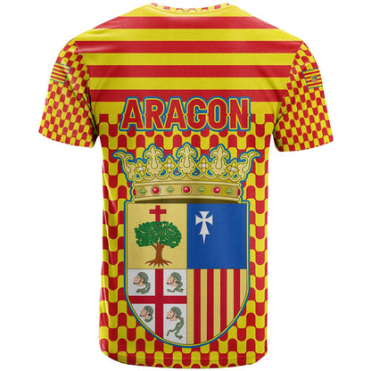 Aragon Flag T-Shirt Autonomous Community of Spain Graphic Tee