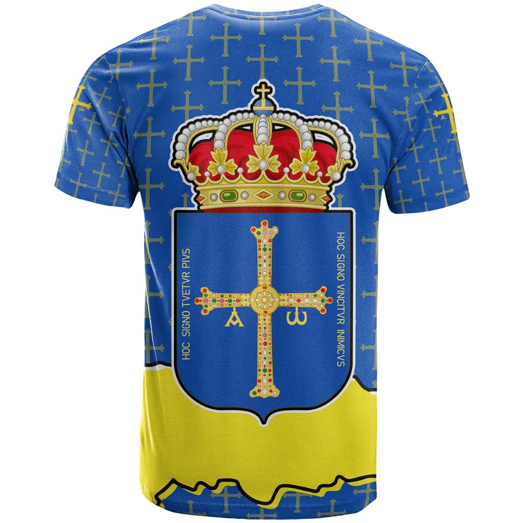 Asturias Flag T-Shirt Autonomous Community of Spain Graphic Tee