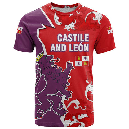 Castile and León Flag T-Shirt Autonomous Community of Spain Graphic Tee