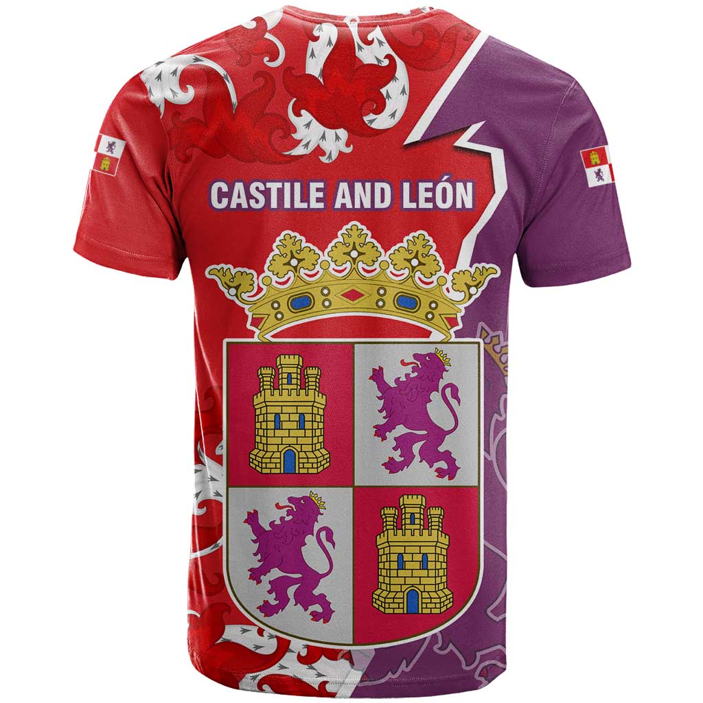 Castile and León Flag T-Shirt Autonomous Community of Spain Graphic Tee