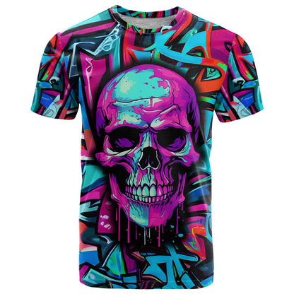 Skull Grafity T-Shirt You Are Never Too Young To Dream Big Graphic Tee