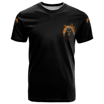 When I Was Born Reaper Fire T-Shirt Graphic Tee