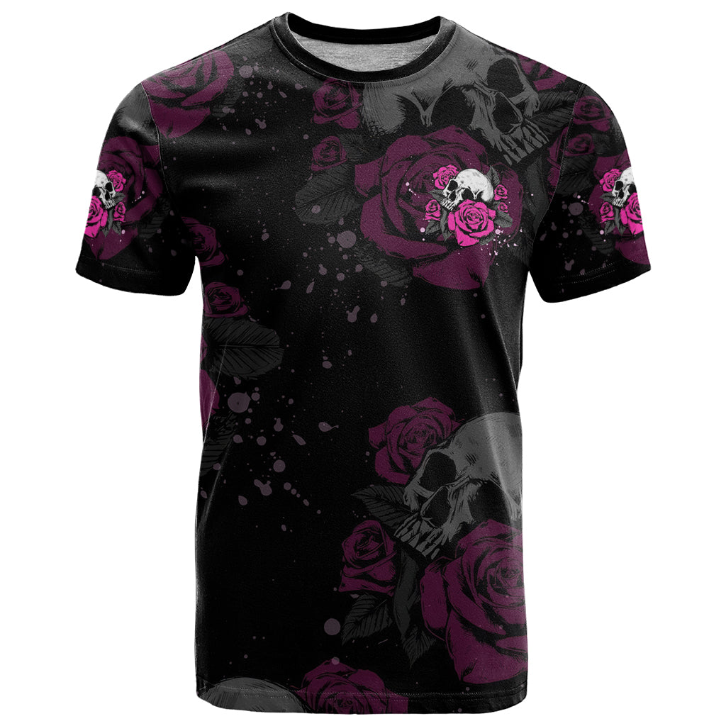 The Good Girl In Me Got Tired Skull Rose T-Shirt Graphic Tee