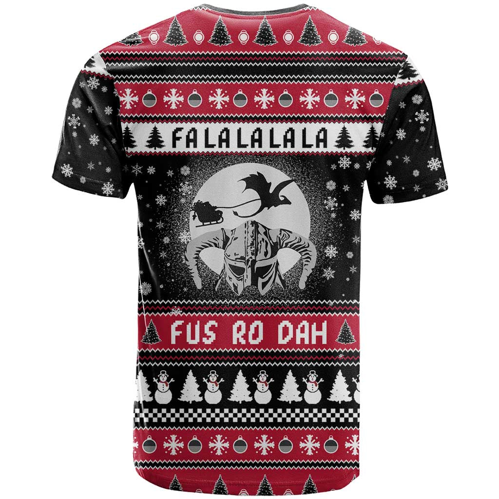 Fa La La La Snowman Tree Xmas Christmas T-Shirt Xmas Holiday Patterns Graphic Tee