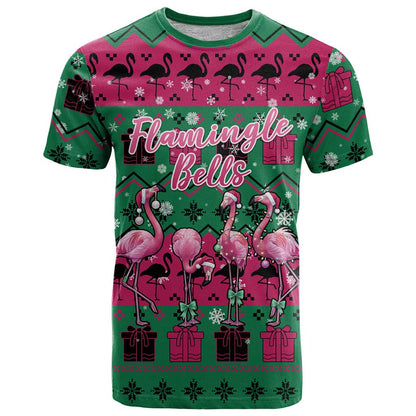 Firefighter Presents Christmas T-Shirt Xmas Holiday Patterns Graphic Tee