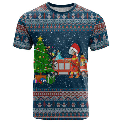 Flamingle Bells Xmas Christmas T-Shirt Xmas Holiday Patterns Graphic Tee