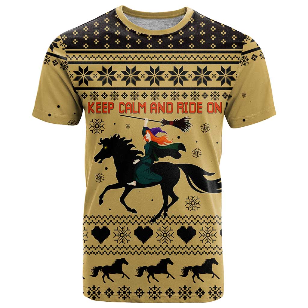 Horse Lover Christmas Christmas T-Shirt Xmas Holiday Patterns Graphic Tee