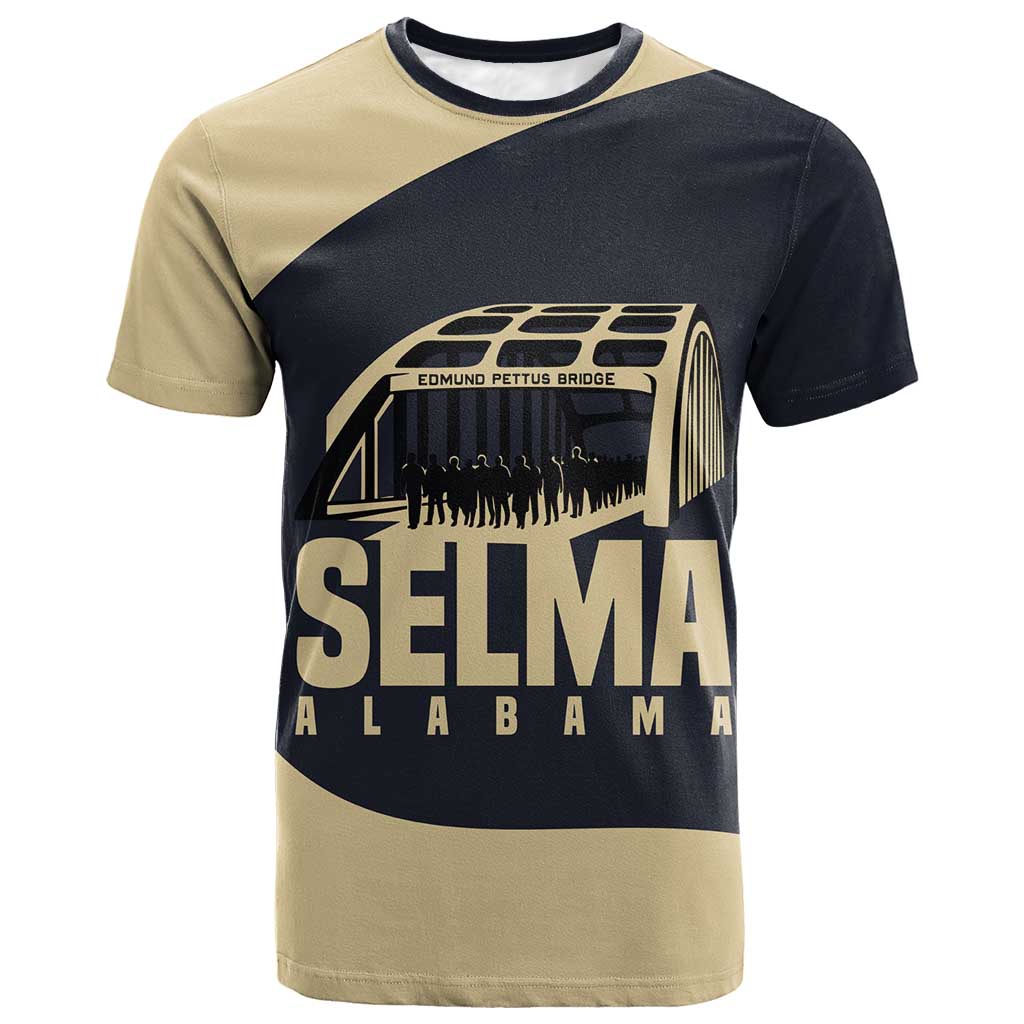 John Lewis T-Shirt with Selma Bridge Graphic Civil Rights and Voting Rights Tribute Graphic Tee