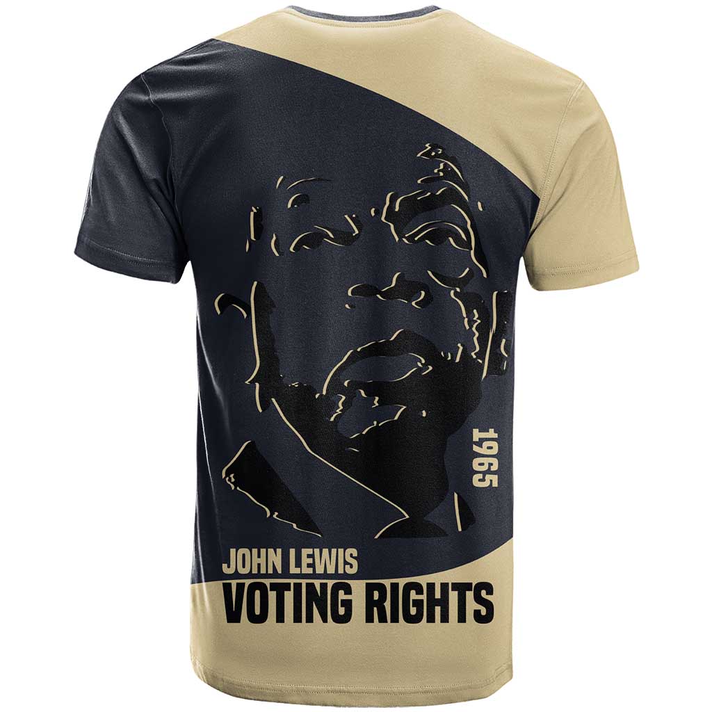 John Lewis T-Shirt with Selma Bridge Graphic Civil Rights and Voting Rights Tribute Graphic Tee