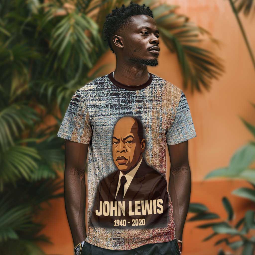 John Lewis T-Shirt with Freedom Quote Graphic Civil Rights and Legacy Tribute Graphic Tee