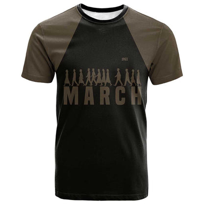 Bayard Rustin T-Shirt with March on Washington Design Civil Rights Organizer Tribute Graphic Tee