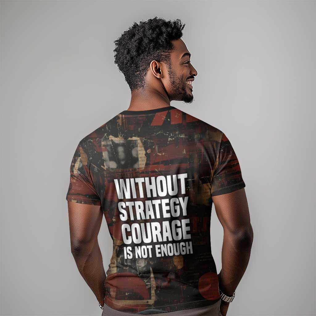 Bayard Rustin T-Shirt with Quiet Architect Design Strategy and Courage Civil Rights Tribute Graphic Tee