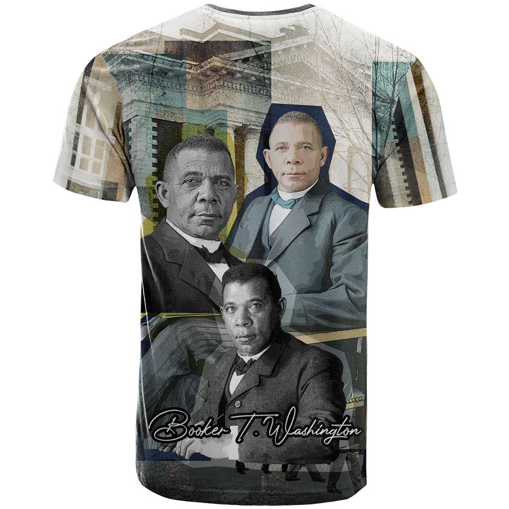 Booker T. Washington T-Shirt Historic Portrait Collage Civil Rights Legacy Educational Pioneer Design Graphic Tee