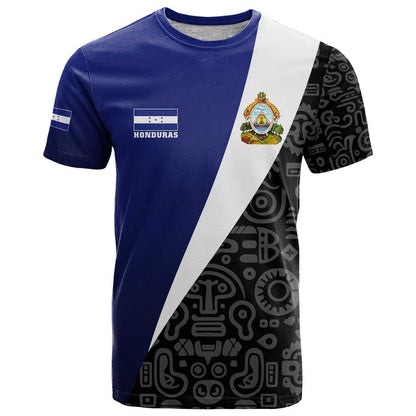 Honduras Coat of Arms T-Shirt Traditional Patterns & National Symbol Graphic Tee