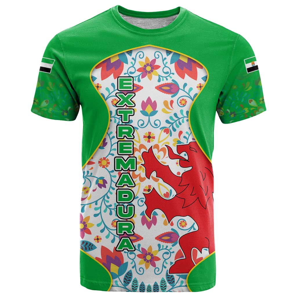 Extremadura Flag T-Shirt Autonomous Community of Spain Graphic Tee
