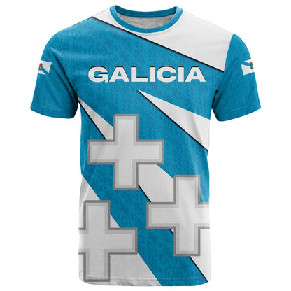 Galicia Flag T-Shirt Autonomous Community of Spain Graphic Tee