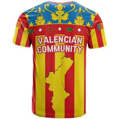 Valencian Community Flag T-Shirt Autonomous Community of Spain Graphic Tee