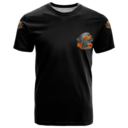 Of Course I'm Going To Hell Skull Pumpkin Halloween T-Shirt Graphic Tee