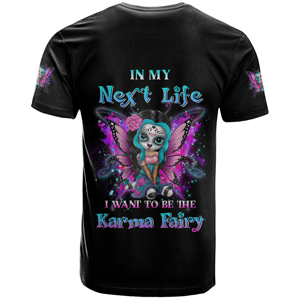 Karma Fairy Sugar Skull T-Shirt Graphic Tee
