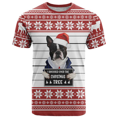 I Knocked Over Yhe Christmas Tree Christmas Christmas T-Shirt Xmas Holiday Patterns Graphic Tee