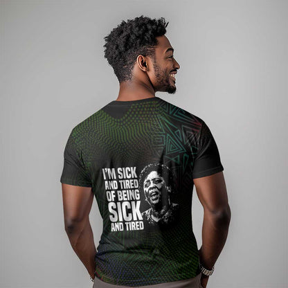 Fannie Lou Hamer T-Shirt Im Sick and Tired Quote Design Bold Portrait and Civil Rights Movement Tribute Graphic Tee