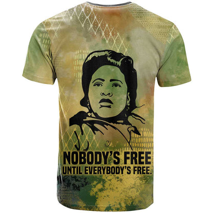Fannie Lou Hamer T-Shirt Unbossable Quote Design Protest Silhouettes and Voting Rights Tribute Graphic Tee