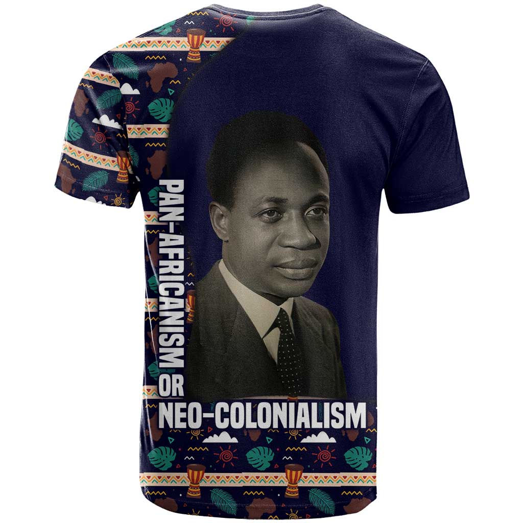 Kwame Nkrumah T-Shirt Ghana Pan-African Print Design Portrait and Anti-Colonial Legacy Tribute Graphic Tee