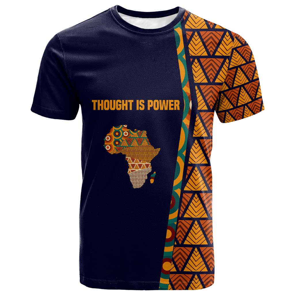 Kwame Nkrumah Ghana T-Shirt African Map Pattern Design and Economic Freedom Quote Tribute Graphic Tee