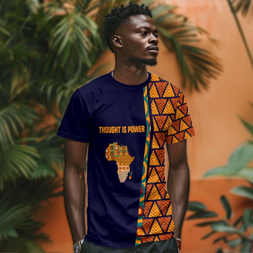 Kwame Nkrumah Ghana T-Shirt African Map Pattern Design and Economic Freedom Quote Tribute Graphic Tee