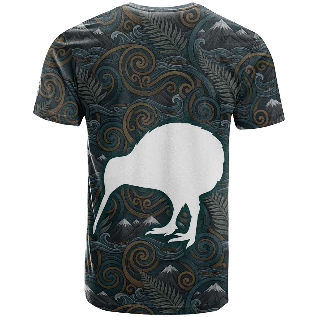 New Zealand is Calling and I Must Go T-Shirt Kiwi Bird Silhouette Graphic Tee