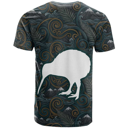 New Zealand is Calling and I Must Go T-Shirt Kiwi Bird Silhouette Graphic Tee